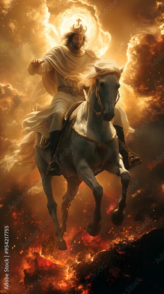 Biblical Illustration, The Second Coming of Jesus to Judge the Living ...
