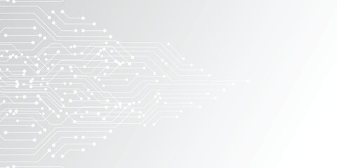 Fototapete - Abstract Technology Circuit Board Background Futuristic Pattern