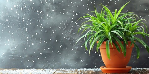 Sticker - watering can with plants