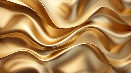 Abstract gold waves background.