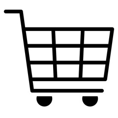 Canvas Print - shopping cart icon