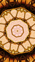 Poster - Abstract stunning glass fresco kaleidoscope. Design. Changing decorative pattern with colorful pieces of glass.