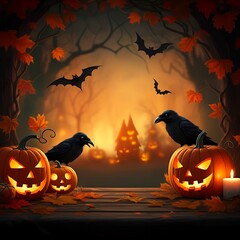 Wall Mural - Halloween background