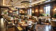 © nittiya - Elegant restaurant interior with classy decor and a relaxed atmosphere , dining, upscale, luxury, stylish, classy