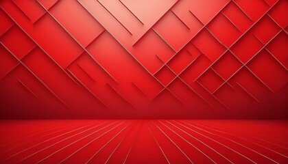 Wall Mural - red background with lines