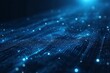 © Dzikrul Husnani - Abstract blue background data technology glowing lines , ai