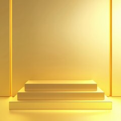 Poster - Gold platform for product display