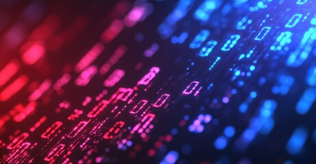 Abstract Binary Code Background