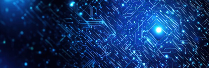 Abstract Circuitry: A Glowing Network