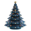 © North - Futuristic Christmas tree with glowing lights and circuit board design, representing modern holiday technology and digital celebrations.
