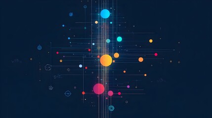 Aufkleber - Evolving Machine Learning Algorithm Visualized as Dynamic Data Structure