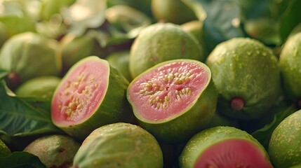 Wall Mural - some fresh Guava as background.