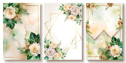 Wall Mural - set of flowers