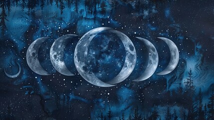 Moon phase wallpaper