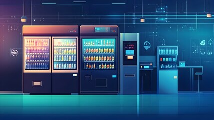 Poster - automated drink vending machines powered by the internet of things with real time data analytics and