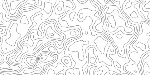 Wall Mural - Abstract wave line area geographic space topography vector digital grid counter line map. topo stripe line topographical black line and white minimal texture background.	
