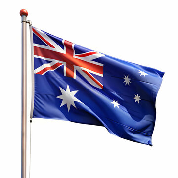 Australia flag hot ballon isolated