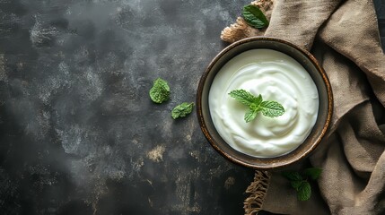 Poster - Rustic yogurt