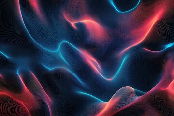 Poster - Abstract motion background in line art style for creative design projects