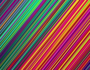 Poster - colorful diagonal lines geometric background