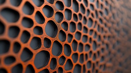 Aufkleber - Wooden Grid Pattern.