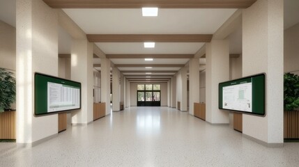 Aufkleber - modern office hallway.