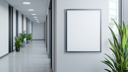 Aufkleber - Blank Poster Office Hallway.