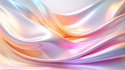 Fototapete - Modern abstract background with flowing, organic shapes in a soothing color palette, evoking a sense of calm and relaxation. Abstract wavy patterns in warm colors create soothing and modern aesthetic.