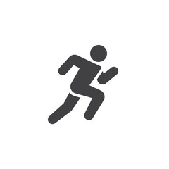 Wall Mural - Running man vector icon