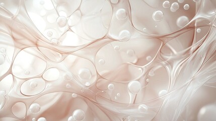 Wall Mural -   Water droplets on white background with pink overlay and black/white photo center