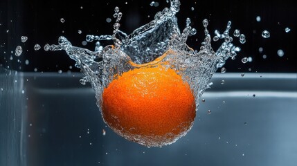 Bursting Citrus Splash Captivating Droplet Dynamics in Natural