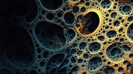 Poster - Fractal pattern background design