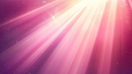 Poster - Pink Background Illuminated by Radiant Light Rays Beautiful Illustration