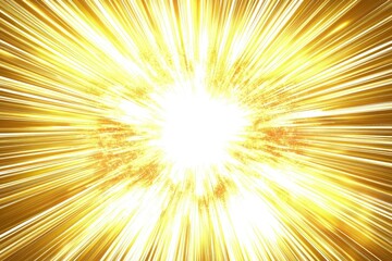 Poster - A vibrant burst of golden light radiating outward, creating a dazzling effect that symbolizes energy and brilliance.