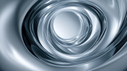 Poster - Elegant digital illustration of a circular background with a sophisticated grey disco flow