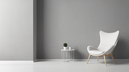 Sticker - white chair in interior