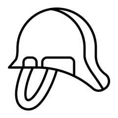 Wall Mural - Safety Helmet.line icon