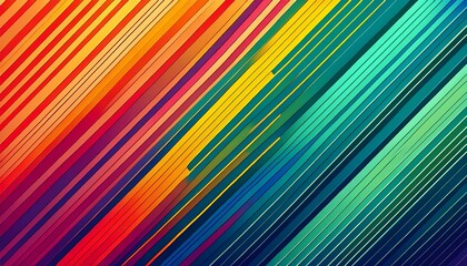 Colorful diagonal lines geometric background