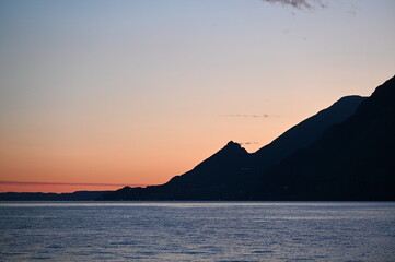 Canvas Print - Abend am Gardasee