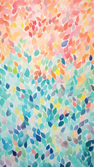 Wall Mural - Colorful abstract leaf pattern