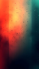 Wall Mural - Abstract background with red, orange, and blue gradients and scattered dots.