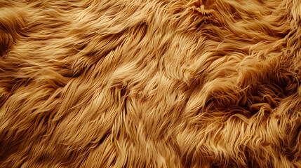 Wall Mural - Brown fluffy fur fabric wool texture background