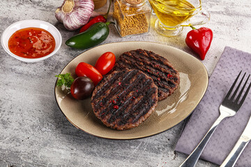 Sticker - Grilled burger cutlet with sauce