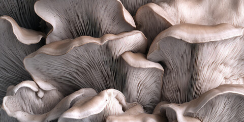 Macro closeup of mushroom texture. Natural design texture pattern concept for web, beautiful abstract background