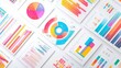 © Monchisa - Vibrant Business Analytics Visualization, an engaging collection of colorful charts and graphs set against a neutral backdrop, showcasing data insights and trends for informed decision-making.