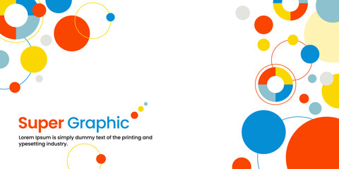  template super graphic style abstract vector