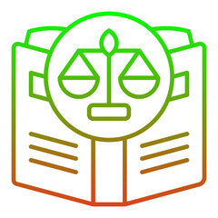 Wall Mural - Law Book Icon