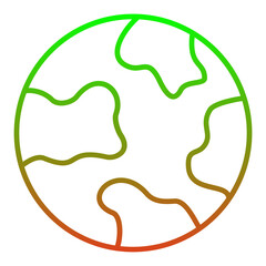 Sticker - Planet Earth Icon