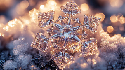 Diamond snowflakes.