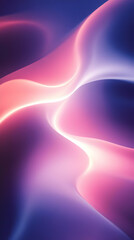 Sticker - Abstract pink and purple wavy background.